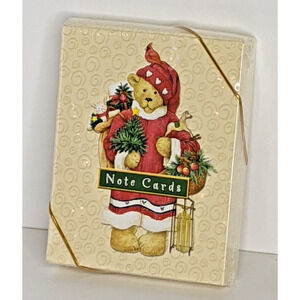 NEW Santa Bear Notecards Set of 16 Cute for Christmas Cards Invitations Blank